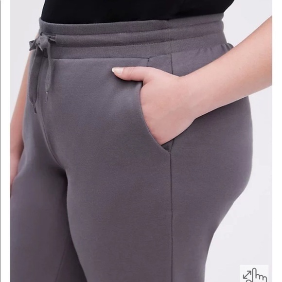 TORRID FLARE PANT - ULTRA SOFT FLEECE DARK GREY - Picture 4 of 6